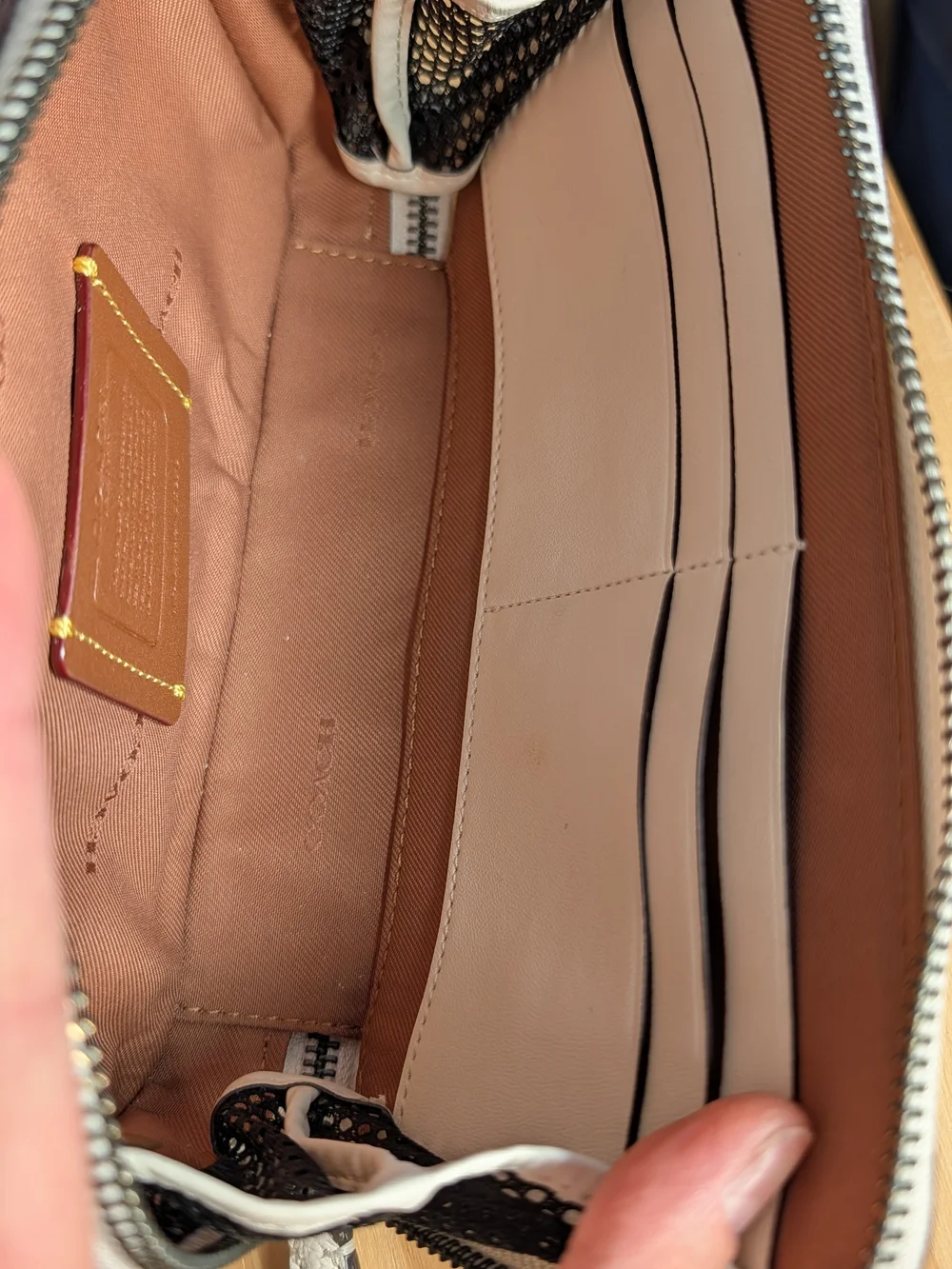 Coach Pebble Leather Crossbody Bag in Chalk